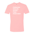 Load image into Gallery viewer, FORGIVEN. HEALED. SAVED. Shirt
