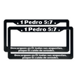 Load image into Gallery viewer, 1 Pedro 5:7 Christian Spanish License Plate Frame | Porta Placas Cristiano para Matriculas en Español
