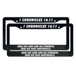 Load image into Gallery viewer, 1 Chronicles 16:11 Seek The Lord And His Strength, Seek His Face Continually. | Christian License Plate Frame
