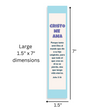 Load image into Gallery viewer, Spanish 7x1.5inch Christian Bookmark for Evangelism Churches in Packs | Cristo Me Ama Juan 3:16 John 3:16
