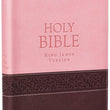 Load image into Gallery viewer, KJV Large Print Edition Two-Tone Pink/Brown Bible
