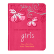 Load image into Gallery viewer, Personalized Custom Text Your Name The One-Minute Devotions for Girls Pink Faux Leather Devotional
