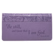 Load image into Gallery viewer, Be Still Psalm 46:10 Purple Faux Leather Checkbook Cover
