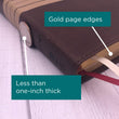 Load image into Gallery viewer, Personalized NIV Thinline Bible Large Print Leathersoft Chocolate/Tan New International Version
