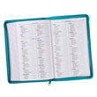 Load image into Gallery viewer, Personalized KJV Zippered Deluxe Gift Bible Thumb Index Faux Leather Turquoise

