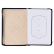 Load image into Gallery viewer, Personalized Journal Custom Text Your Name Be Strong and Courageous Black Classic Journal with Zippered Closure - Joshua 1:9
