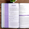 Load image into Gallery viewer, Personalized NKJV Daily Devotional Bible for Women Purple/Blue LeatherTouch
