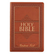 Load image into Gallery viewer, Personalized Custom Text Your Name KJV Thinline Large Print Bible Tan LuxLeather Indexed King James Version
