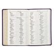 Load image into Gallery viewer, Personalized KJV Purple Faux Leather Deluxe Gift Bible Indexed King James Version
