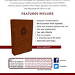 Load image into Gallery viewer, Personalized Custom Text Your Name NKJV Thinline Bible Youth Edition Leathersoft Brown Red Letter Edition Comfort Print
