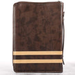 Load image into Gallery viewer, Two-Tone Stripe Isaiah 40:31, Faux Leather Bible Cover (Large) [Unbound]
