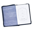 Load image into Gallery viewer, Personalized Journal Custom Text Hope As An Anchor Hebrew 6:19 Journal LuxLeather Navy Blue

