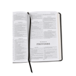 Load image into Gallery viewer, Personalized Custom Text Your Name KJV Deluxe Gift Bible Comfort Print Black Leathersoft

