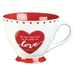 Load image into Gallery viewer, Red/White Ceramic Love Coffee Mug w/Scripture Message Gift Box – 1 Corinthians 16:14
