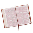 Load image into Gallery viewer, Personalized Custom Text Your Name KJV Thinline Large Print Bible Tan LuxLeather Indexed King James Version
