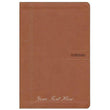 Load image into Gallery viewer, Personalized The Message Slimline Leather-Look Saddle Tan The Bible in Contemporary Language
