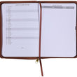 Load image into Gallery viewer, Personalized 2022 Refuge and Strength Brown Faux Leather Zippered Executive Planner
