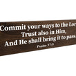 Load image into Gallery viewer, Psalm 37:5 Commit Your Ways To The Lord Wood Decor
