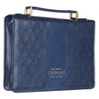 Load image into Gallery viewer, Blue Jeremiah 29:11 Faux Leather Personalized Bible Cover For Women
