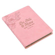 Load image into Gallery viewer, Personalized Journal Be Still &amp; Know Slimline Psalm 46:10 Faux Leather Pink
