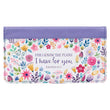 Load image into Gallery viewer, For I Know the Plans I Have For You Jeremiah 29:11 Floral Faux Leather Checkbook
