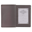 Load image into Gallery viewer, Personalized KJV Holy Bible Giant Print Full-Size Bible Dark Brown Faux Leather Bible
