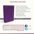 Load image into Gallery viewer, Personalized Custom Text Your Name NKJV Deluxe Gift Holy Bible Leathersoft Purple New King James Version
