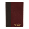 Load image into Gallery viewer, Personalized Custom Text Your Name NLT Life Application Study Bible Third Edition Red Letter LeatherLike Brown/Mahogany
