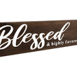 Load image into Gallery viewer, Blessed and Highly Favored Wood Decor
