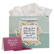 Load image into Gallery viewer, May His Face Shine Upon You Numbers 6:24 Teal Landscape Gift Bag
