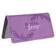 Load image into Gallery viewer, Be Still &amp; Know Psalm 46:10 Purple Faux Leather Checkbook Wallet
