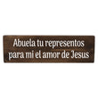 Load image into Gallery viewer, Abuela representos el amor de Jesús Spanish Wood Decor
