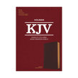 Load image into Gallery viewer, Personalized Custom Text Your Name KJV Single-Column Wide-Margin Bible Brown LeatherTouch
