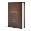 Load image into Gallery viewer, Personalized Custom Text CSB Tony Evans Study Bible Hardcover Dark Brown Christian Standard Bible
