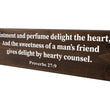 Load image into Gallery viewer, Proverbs 27:9 Friends Give Hearty Councel Wood Decor
