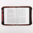 Load image into Gallery viewer, Faith Faux Leather Brown Personalized Bible Cover for Women
