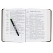 Load image into Gallery viewer, Personalized Custom Text Your Name KJV Thompson Chain-Reference Bible Black Bonded Leather Red Letter Edition King James Version
