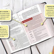 Load image into Gallery viewer, Personalized Custom Text Your Name NIV Life Application Study Bible Third Edition Large Print Bonded Leather Burgundy Thumb Indexed
