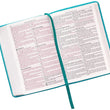 Load image into Gallery viewer, Personalized KJV Turquoise Faux Leather COMPACT Bible
