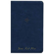 Load image into Gallery viewer, Personalized Custom Text Your Name NKJV Thinline Bible Red Letter Comfort Print Leathersoft Navy New King James Version
