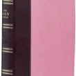 Load image into Gallery viewer, Personalized KJV Holy Bible Giant Print Standard Bible Pink and Brown Faux Leather w/Ribbon Marker
