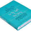 Load image into Gallery viewer, Personalized In The Light of His Glory Gift Book for Women Teal Faux Leather Flexcover
