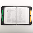Load image into Gallery viewer, Isaiah 41:10 Faux Leather Two-Tone Tan Personalized Bible Cover for Men
