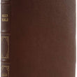Load image into Gallery viewer, Personalized NKJV Deluxe Thinline Reference Bible Red Letter Comfort Print Genuine Leather Brown
