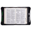 Load image into Gallery viewer, Trust in the LORD Proverbs 3:5 Gray and Black Faux Leather Personalized Bible Cover For Men
