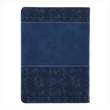 Load image into Gallery viewer, Personalized Custom Text Your Name Prayers and Praises From the Word Gift Book Navy Blue Faux Leather

