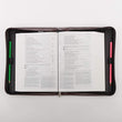 Load image into Gallery viewer, I Know the Plans Two-tone Brown Faux Leather Jeremiah 29:11 Personalized Bible Cover For Women
