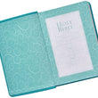 Load image into Gallery viewer, Personalized KJV Turquoise Faux Leather COMPACT Bible
