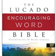 Load image into Gallery viewer, Personalized NKJV Lucado Encouraging Word Bible Leathersoft Blue Comfort Print Thumb Indexed
