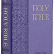 Load image into Gallery viewer, Personalized KJV Pocket Bible Purple Faux Leather
